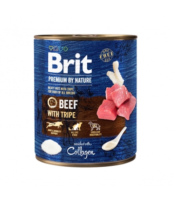 Brit Premium by Nature Adult Beef & Tripes 800g