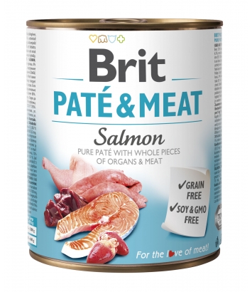 Brit Pate & Meat Salmon 800g