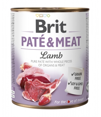 Brit Pate & Meat Lamb 800g