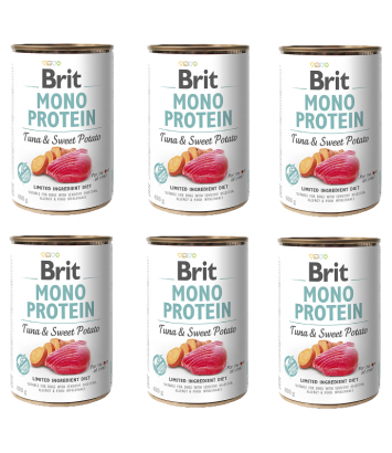 Brit Mono Protein Tuna & Sweet Potato 6x400g