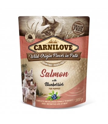 Carnilove Dog Salmon & Blue Berries Puppies 300g