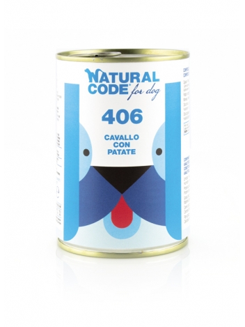 Natural Code DOG 406 horse with potatoes 400g