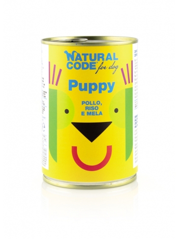 Natural Code Puppy Chicken, rice and apple 400g
