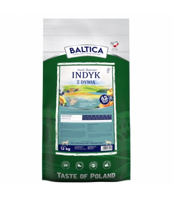 Baltica Smaki Regionów Indyk z dynią M/L 12kg