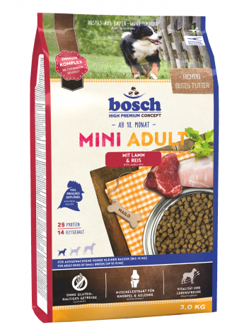 Bosch Mini Adult Lamb & Rice - 3kg