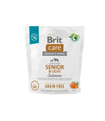 Brit Care Dog Grain-free Adult Senior & Light Salmon 1kg
