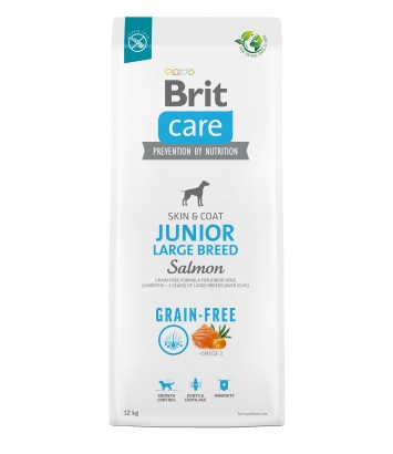 Brit Care Dog Grain-free Junior Large Breed Salmon 12kg