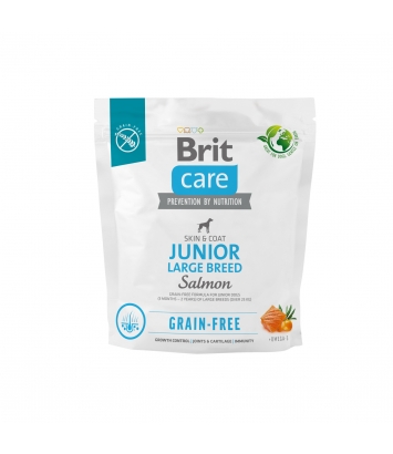Brit Care Dog Grain-free Junior Large Breed Salmon 1kg