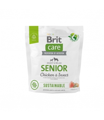 Brit Care Dog Sustainable Senior Chicken & Insect 1kg