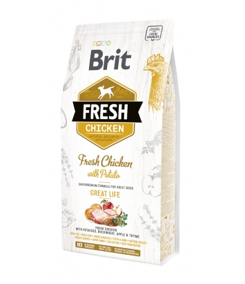 Brit Fresh Adult Chicken & Potato - 2,5kg