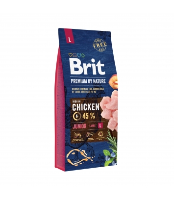 Brit Premium By Nature Junior L 15kg