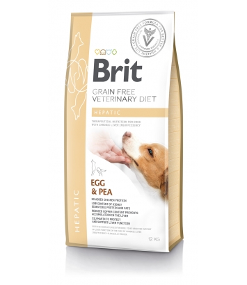 Brit Veterinary Diets Dog GF Hepatic Egg & Pea 12kg