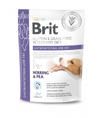 Brit Veterinary Diets Dog GF Gastrointestinal - Low Fat 400g