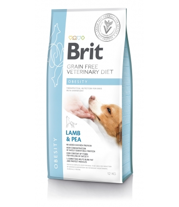 Brit Veterinary Diets Dog GF Obesity Lamb & Pea 12kg
