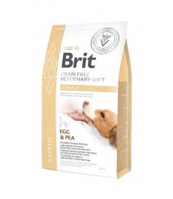 Brit Veterinary Diets Dog GF Hepatic Egg & Pea 2kg