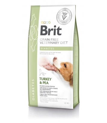Brit Veterinary Diets Dog GF Diabetes Turkey & Pea 12kg