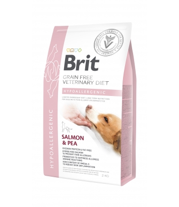 Brit Veterinary Diets Dog GF Hypoallergenic Salmon & Pea 2kg