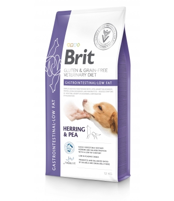 Brit Veterinary Diets Dog GF Gastrointestinal - Low Fat 12kg
