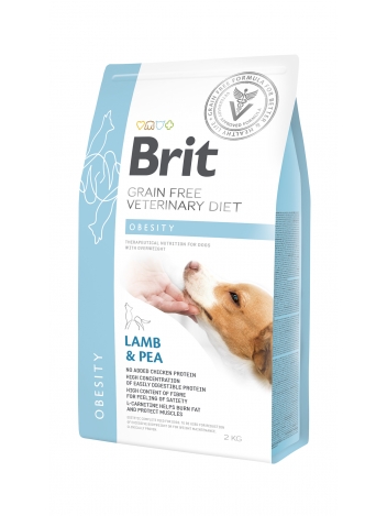 Brit Veterinary Diets Dog GF Obesity Lamb & Pea 2kg