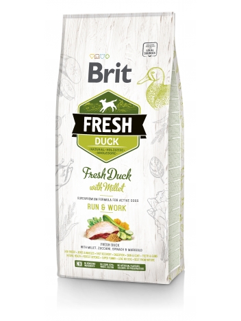 Brit Fresh Duck & Millet Run & Work - 12kg