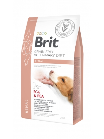 Brit Veterinary Diets Dog GF Renal Egg & Pea 2kg