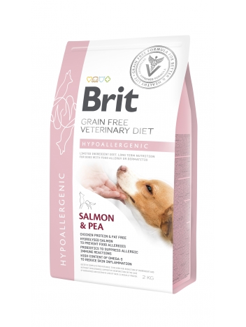 Brit Veterinary Diets Dog GF Hypoallergenic Salmon & Pea 2kg
