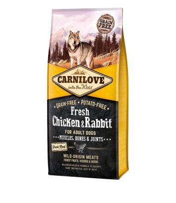 Carnilove Fresh Chicken & Rabbit for Adult 12kg