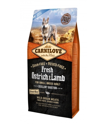 Carnilove Fresh Ostrich & Lamb for Small-Breed 6kg
