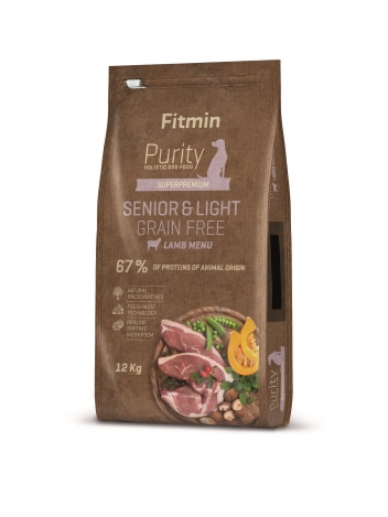 Fitmin Purity Dog Grain Free Senior & Light Lamb 12kg