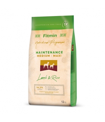 Fitmin Dog Medium/Maxi Lamb & Rice 12kg