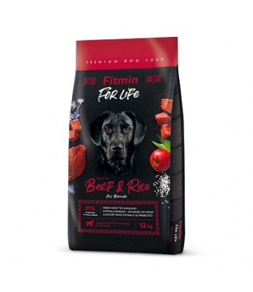 Fitmin For Life Beef & Rice 12kg