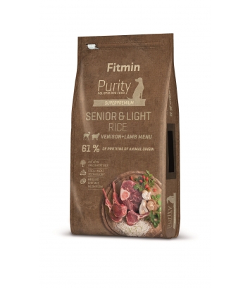 Fitmin Purity Dog Rice Senior & Light Venison & Lamb 2kg