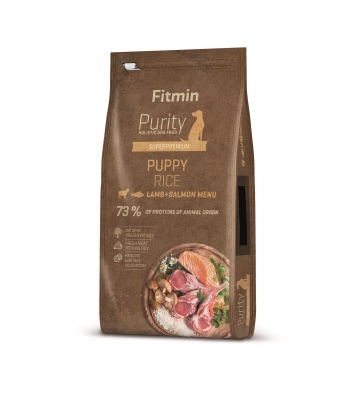 Fitmin Purity Dog Rice Puppy Lamb & Salmon 2kg