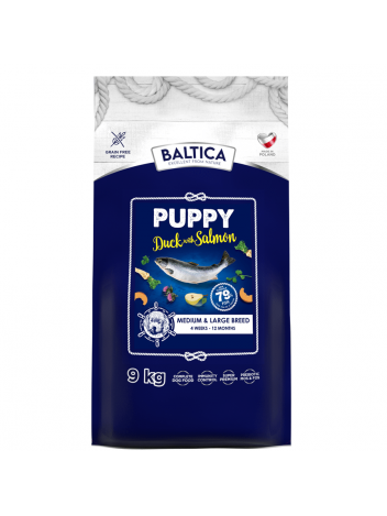 Baltica Puppy Duck & Salmon M/L 9kg