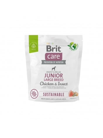 Brit Care Dog  Sustainable Junior Large Chicken & Insect 1kg