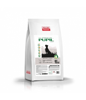PUPIL Premium Adult M&L Bogata w jagnięcinę i ryż 12kg
