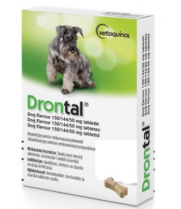 Drontal Plus Flavour - 4 tabletki dla psów