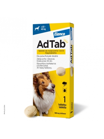 AdTab tabletka na kleszcze i pchły dla psa (>22-45kg)