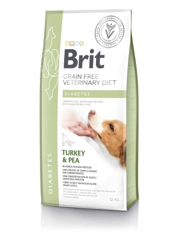 Brit Veterinary Diets Dog GF Diabetes Turkey & Pea 12kg