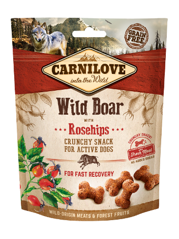 Carnilove Crunchy Snack Wild Boar & Rosehips - 200g