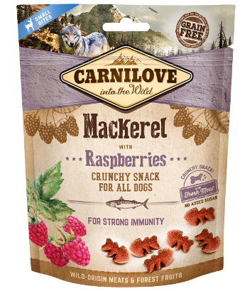 Carnilove Crunchy Snack Mackrel & Raspberries - 200g