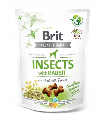 Brit Crunchy Snack Insects with Rabbit 200g