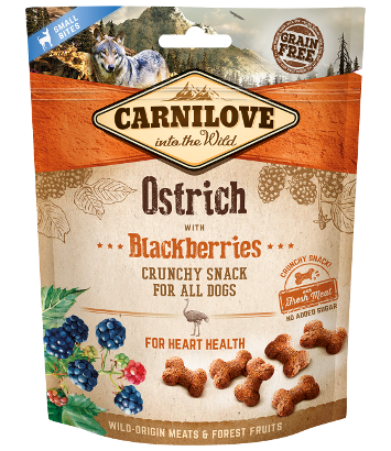 Carnilove Crunchy Snack Ostrich & Blackberries - 200g
