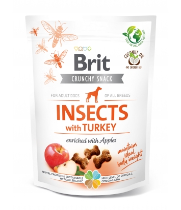 Brit Crunchy Snack Insects with Turkey 200g