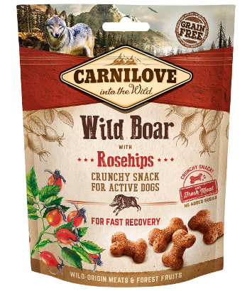 Carnilove Crunchy Snack Wild Boar & Rosehips - 200g