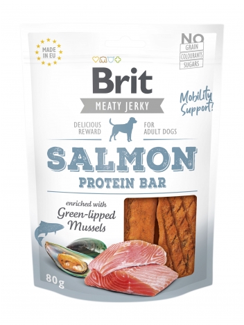 Brit Salmon Protein Bar 80g