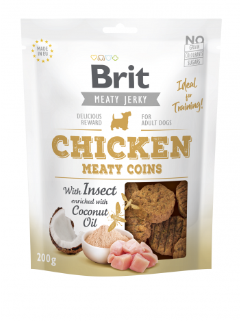 Brit Chicken with Insect Meaty Coins 200g