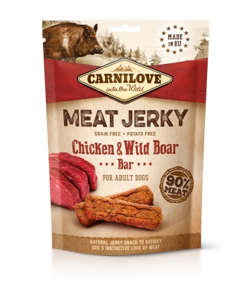 Carnilove Jerky Chicken & Wild Boar Bar 100g