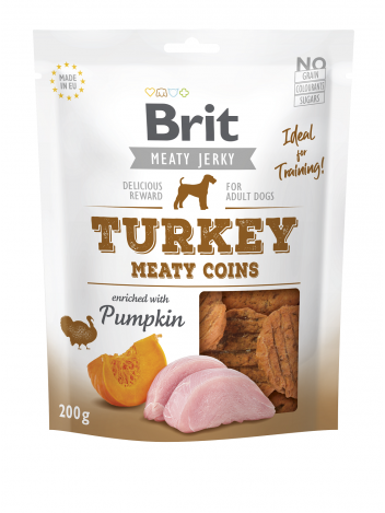 Brit  Turkey Meaty Coins 200g