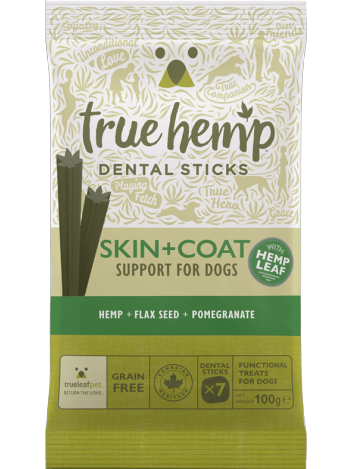 Dental sticks na sierść dla psa True Hemp 100g